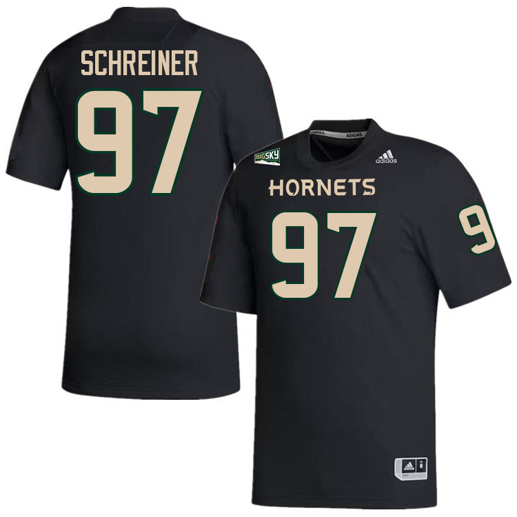 Zach Schreiner SAC State Jersey,Sacramento State Hornets #97 Zach Schreiner Jersey-Black